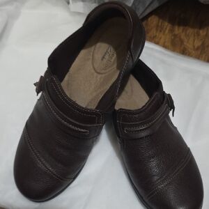 Clarks Dark Brown Leather Shoes